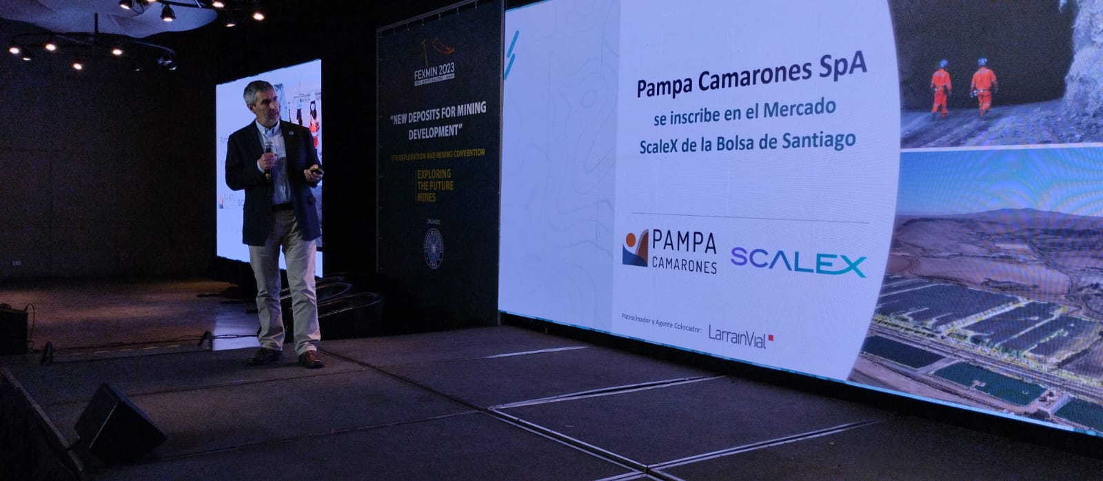 Minera Pampa Camarones anunció en Fexmin su listado en Scalex Santiago ...